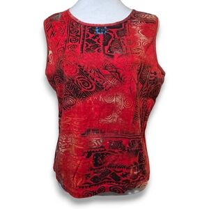 Raakhee Red Tribal Tank
